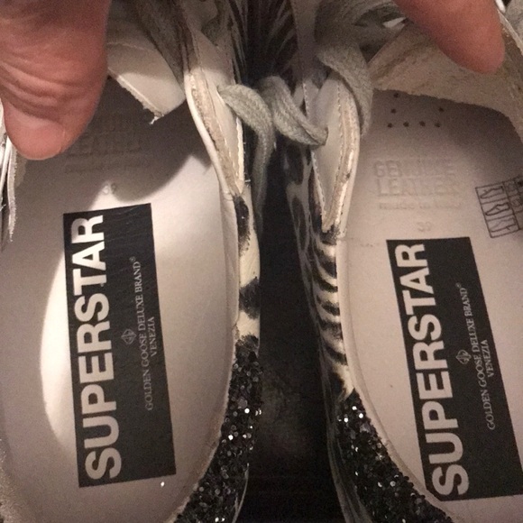 NIB GOLDEN GOOSE BLACK LEOPARD SUPERSTAR 39 $550 - Picture 4 of 8
